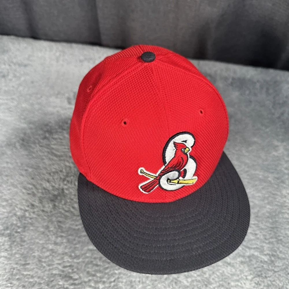 New Era Springfield MO Cardinals St. Louis STL 59FIFTY Fitted Red Size 7 3/8 Hat
